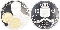 10 gulden 10 gulden 2001 Napoleon 20 Franc Nederlandse Antillen -