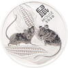  2020  Australië Lunar 3 Muis 2 ounce silver 