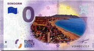 0 Euro 0 Euro biljet Spanje 2019 - Benidorm KLEUR -