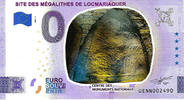 0 Euro 0 Euro biljet Frankrijk 2023 - Site des Mégalithes de Locmariaquer KLEUR -