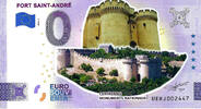 0 Euro 0 Euro biljet Frankrijk 2023 - Fort Saint-André KLEUR -