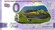 0 Pound 0 Pound biljet Engeland 2023 - Nothe Fort Weymouth KLEUR -