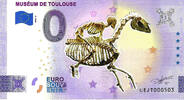 0 Euro 0 Euro biljet Frankrijk 2023 - Muséum de Toulouse KLEUR -