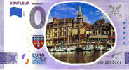 0 Euro 0 Euro biljet Frankrijk 2023 - Honfleur Normandie KLEUR -
