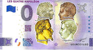 0 Euro 0 Euro biljet Frankrijk 2022 - Les Quatre Napoléon KLEUR -