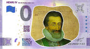 0 Euro 0 Euro biljet Frankrijk 2021 - Henri IV KLEUR -