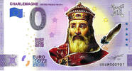 0 Euro 0 Euro biljet Frankrijk 2021 - Charlemagne KLEUR -