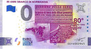 0 Euro   biljet Italië 2024 - 80 Anni Sbarco in Normandia 