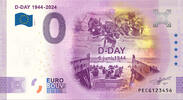 0 Euro 0 Euro biljet Nederland 2024 - D-Day #000000 -