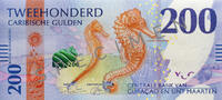 200 Gulden Bankbiletten Caribische Guldens - 200 Gulden Longsnout Seahorse -
