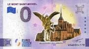 0 Euro 0 Euro biljet Frankrijk 2023 - Le Mont de Saint-Michel KLEUR -