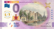 0 Euro 0 Euro biljet Nederland 2025 - Amsterdam X Singel met de Amsterdamse munttoren ANNIVERSARY KLEUR -