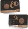 Historische munten in coincard 2 1/2 cent 80 jaar afscheid 2021 2 1/2 cent 1941 coincard -
