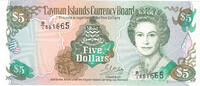 Cayman Islands $5 1996 bfr 70,00 EUR  + 30,00 EUR frais d'envoi