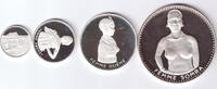 Dahomey/Benin Proofset 1971 4 st. 1971 no box and papers loose coins PP 400,00 EUR  + 30,00 EUR frais d'envoi
