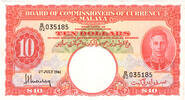 Malaya $10 1941 fbfr sligth traces of handling 450,00 EUR  + 30,00 EUR frais d'envoi