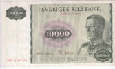 Sweden 10000 Kroner 1958 ss 2400,00 EUR  + 30,00 EUR frais d'envoi