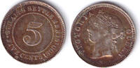 Straits Settlements 5 Cent 1890H fbfr 150,00 EUR  + 30,00 EUR frais d'envoi