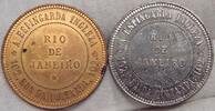 Werbetoken o.J. Brasilien 2 Stück.Kleine Flecken. vorzüglich / vorzüglich - Stempelglanz