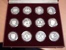 Hochzeit Wedding Großbritannien 12 Silbermünzen The Royal Marriage Commemorative Coin Collection 1981. -