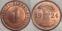 Weimarer Republik Rentenpfennig Stempeldrehung. -