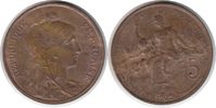 Frankreich 5 Centimes 1902 Dritte Republik 5 Centimes 1902 fast Stempelg... 60,00 EUR  + 18,00 EUR frais d'envoi