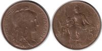 Frankreich 5 Centimes 1909 Dritte Republik 5 Centimes 1909 fast Stempelg... 65,00 EUR  + 18,00 EUR frais d'envoi