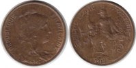 Frankreich 5 Centimes 1912 Dritte Republik 5 Centimes 1912 fast Stempelg... 40,00 EUR  + 18,00 EUR frais d'envoi