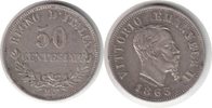 Italien 50 Centesimi 1863 Vittorio Emanuele II. 50 Centesimi 1863 M, Mai... 30,00 EUR  + 18,00 EUR frais d'envoi