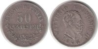 Italien 50 Centesimi 1863 Vittorio Emanuele II. 50 Centesimi 1863 N, Nea... 25,00 EUR  + 18,00 EUR frais d'envoi