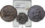 Greece, Ionian Islands 2-OBOL-COPPER 1819 7225-4 NGC-AU58BN 520,00 EUR  + 25,00 EUR frais d'envoi
