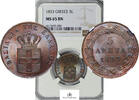 Greece COPPER-5-LEPTA 1833 7225-8 NGC-MS65BN 550,00 EUR  + 25,00 EUR frais d'envoi