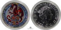 Great Britain 5-POUNDS-2-OZ-RED-DRAGON-OF-WALES 2017 COLOURED-BU 305,00 EUR  + 27,00 EUR frais d'envoi