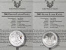 USA EAGLE-SILVER-DOLLAR 2003 st 130,00 EUR  + 27,00 EUR frais d'envoi
