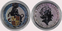 Great Britain 5-Pounds-Silver-.999-Black-Bull 2018 0126-18-1 COLOURED-BU 290,00 EUR  + 27,00 EUR frais d'envoi