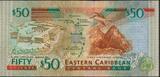 Eastern Caribbean Islands 50 Dollar o.D. (2000) Dominica , Queen Elisabeth II. UNC