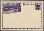 Österreich 10 Rpf. auf 25 Gr. Anschluss Österreich, Bild-Ganzsache Baden b. Wien mit Hakenkreuz-Wertaufdruck -