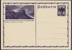 Österreich 10 Rpf. auf 25 Gr. Anschluss Österreich, Bild-Ganzsache Wachau mit Hakenkreuz-Wertaufdruck -