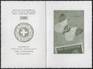 1951 Schweiz  Pro Juventute Schmetterlinge   seltenes numeriertes Spenden-Faltblatt 