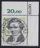 Berlin 40 Pfg. 1977 Eduard Gaertner mit KBWZ und Ersttag Frankfurt am Main EST