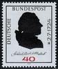 Bundesrepublik 40 Pfg. Klopstock mit halbkreisförmig fehlendem Namenszug, selten! -