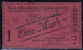 Deutsches Reich 1 Mk. 1915 Bad Colberg Offizier-Gefangenenlager Serie H TTB+