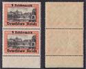 Deutsches Reich 1 RM 1939 Danzig-Abschied mit Nachgravur in Oliva, senkr. Paar mit FotoAttest postfrisch