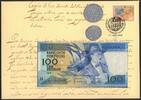 100 Esc 1987 Gedenkbanknote 300 Jahre Papiergeld in Portugal im offiz. Banknotenbrief SPL im Umschlag