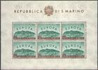 RSM 6x 500 Lire 1960 Kleinbogenausgabe 'Europa über San Marino' ** postf... 45,00 EUR  + 6,00 EUR frais d'envoi
