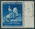 Deutsches Reich 25 Pfg. Wiener Frühjahrsmesse mit Spuren eines anderen Markenbildes am Rand -