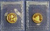 China 3 Yuan Gold-'Panda' originalverschweißt, rs. 'Tor des Himmlischen Friedens' -