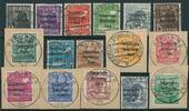 2-84 Pfg. 1948 SBZ/Berlin  Maschinenaufdruck  kompl. Satz ohne  heller 60  mit Westberlin-Abstempelung gestempelt