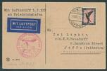  1929 Deutsches Reich LZ 127  Graf Zeppelin  Fahrt in den Orient, Karte nach Palästina Brief/Karte