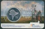 Niederlande 5 Euro '200. Jahre Schlacht bei Waterloo' in Coincard -